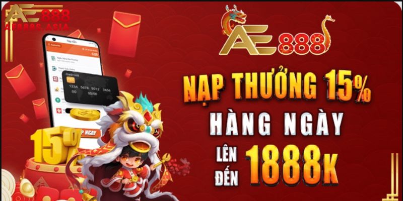 Nạp tiền vào thứ hai nhận ngay khuyến mãi 15%